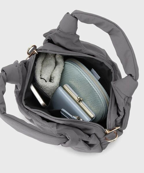 THE SHOP TK / ザ ショップ ティーケー ショルダーバッグ | ロゴショルダー付きナイロンミニボストン | 詳細16