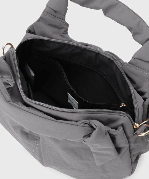 THE SHOP TK / ザ ショップ ティーケー ショルダーバッグ | ロゴショルダー付きナイロンミニボストン | 詳細17