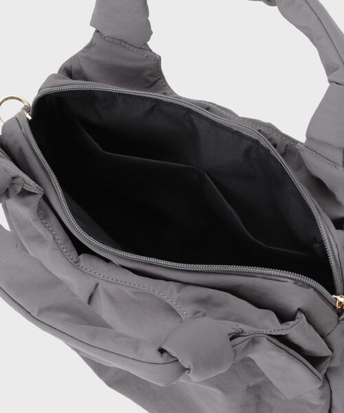 THE SHOP TK / ザ ショップ ティーケー ショルダーバッグ | ロゴショルダー付きナイロンミニボストン | 詳細18