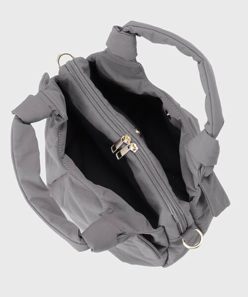 THE SHOP TK / ザ ショップ ティーケー ショルダーバッグ | ロゴショルダー付きナイロンミニボストン | 詳細19