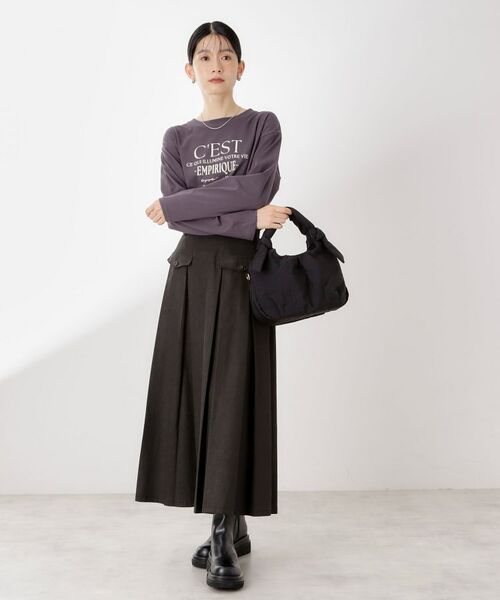 THE SHOP TK / ザ ショップ ティーケー ショルダーバッグ | ロゴショルダー付きナイロンミニボストン | 詳細2