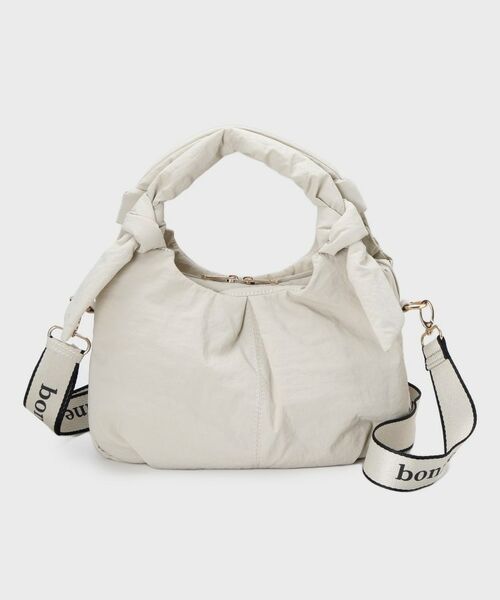 THE SHOP TK / ザ ショップ ティーケー ショルダーバッグ | ロゴショルダー付きナイロンミニボストン | 詳細8