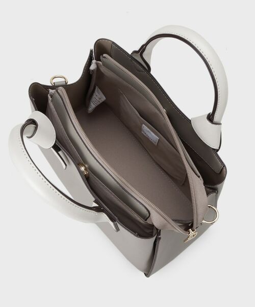 THE SHOP TK / ザ ショップ ティーケー ショルダーバッグ | バイカラー合皮ショルダーバッグ | 詳細12