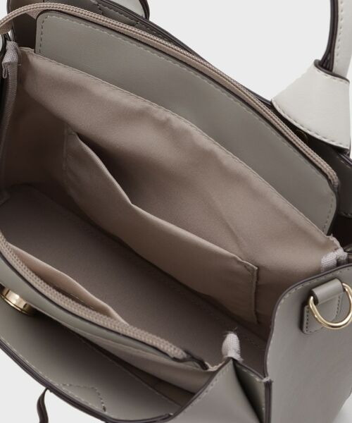THE SHOP TK / ザ ショップ ティーケー ショルダーバッグ | バイカラー合皮ショルダーバッグ | 詳細17