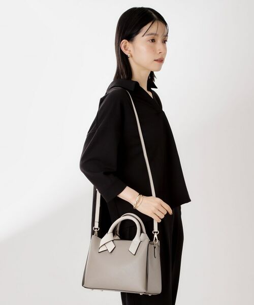 THE SHOP TK / ザ ショップ ティーケー ショルダーバッグ | バイカラー合皮ショルダーバッグ | 詳細5