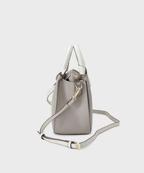 THE SHOP TK / ザ ショップ ティーケー ショルダーバッグ | バイカラー合皮ショルダーバッグ | 詳細9