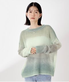 THE SHOP TK / ザ ショップ ティーケー ニット・セーター | スペースダイ透かし編みニット