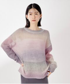 THE SHOP TK / ザ ショップ ティーケー ニット・セーター | スペースダイ透かし編みニット