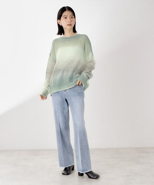 THE SHOP TK / ザ ショップ ティーケー ニット・セーター | スペースダイ透かし編みニット | 詳細11