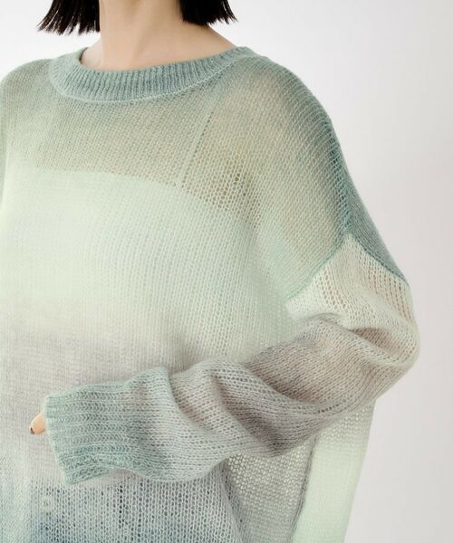THE SHOP TK / ザ ショップ ティーケー ニット・セーター | スペースダイ透かし編みニット | 詳細17