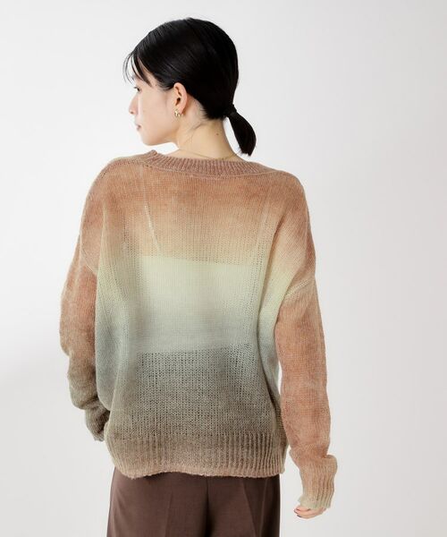 THE SHOP TK / ザ ショップ ティーケー ニット・セーター | スペースダイ透かし編みニット | 詳細2