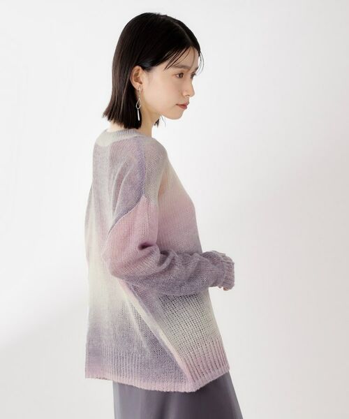 THE SHOP TK / ザ ショップ ティーケー ニット・セーター | スペースダイ透かし編みニット | 詳細5