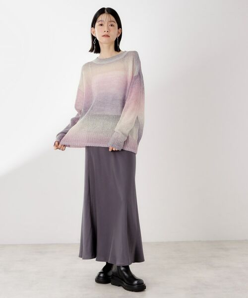 THE SHOP TK / ザ ショップ ティーケー ニット・セーター | スペースダイ透かし編みニット | 詳細7