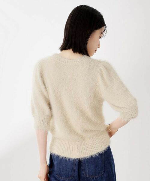 THE SHOP TK / ザ ショップ ティーケー ニット・セーター | 【大人の魅力引き出す】5分袖フェザーニット/洗える | 詳細10