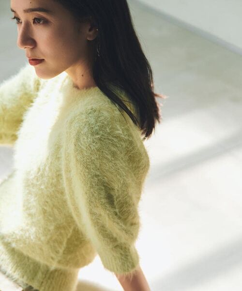 THE SHOP TK / ザ ショップ ティーケー ニット・セーター | 【大人の魅力引き出す】5分袖フェザーニット/洗える | 詳細2
