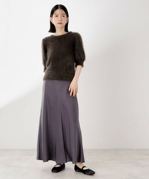 THE SHOP TK / ザ ショップ ティーケー ニット・セーター | 【大人の魅力引き出す】5分袖フェザーニット/洗える | 詳細21