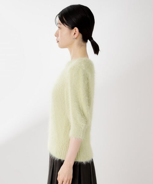 THE SHOP TK / ザ ショップ ティーケー ニット・セーター | 【大人の魅力引き出す】5分袖フェザーニット/洗える | 詳細24