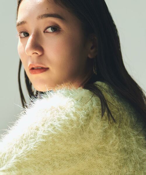 THE SHOP TK / ザ ショップ ティーケー ニット・セーター | 【大人の魅力引き出す】5分袖フェザーニット/洗える | 詳細3