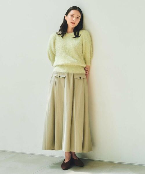 THE SHOP TK / ザ ショップ ティーケー ニット・セーター | 【大人の魅力引き出す】5分袖フェザーニット/洗える | 詳細4