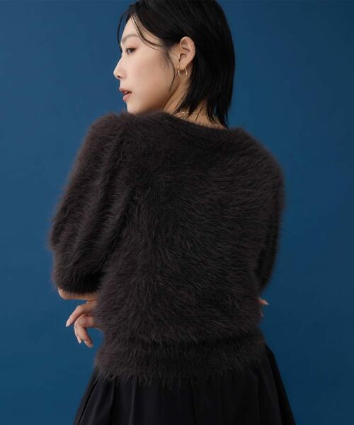 THE SHOP TK / ザ ショップ ティーケー ニット・セーター | 【大人の魅力引き出す】5分袖フェザーニット/洗える | 詳細8