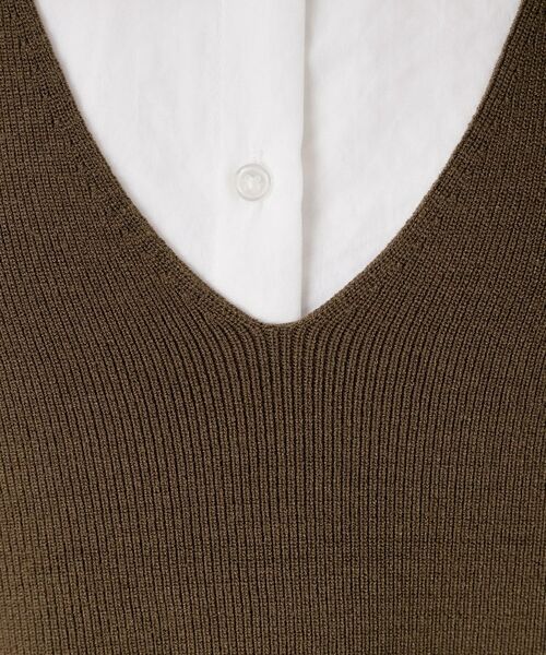 THE SHOP TK / ザ ショップ ティーケー シャツ・ブラウス | 【着るだけでコーディネートが決まる】ニットベスト＆ブラウスセット/洗濯機OK | 詳細19