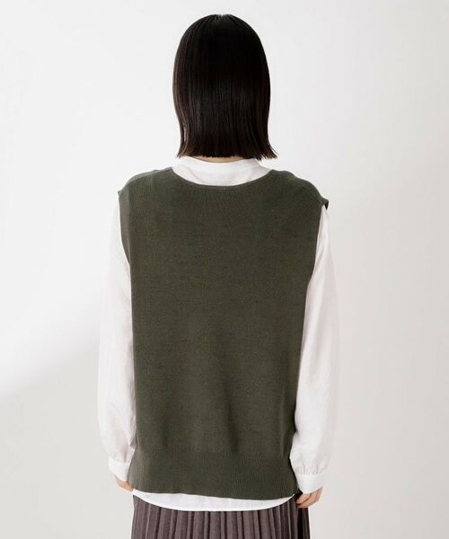 THE SHOP TK / ザ ショップ ティーケー シャツ・ブラウス | 【着るだけでコーディネートが決まる】ニットベスト＆ブラウスセット/洗濯機OK | 詳細26