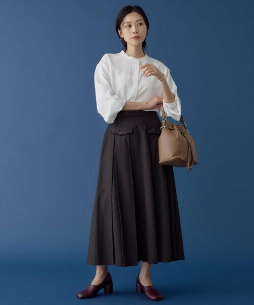 THE SHOP TK / ザ ショップ ティーケー シャツ・ブラウス | 【着るだけでコーディネートが決まる】ニットベスト＆ブラウスセット/洗濯機OK | 詳細5