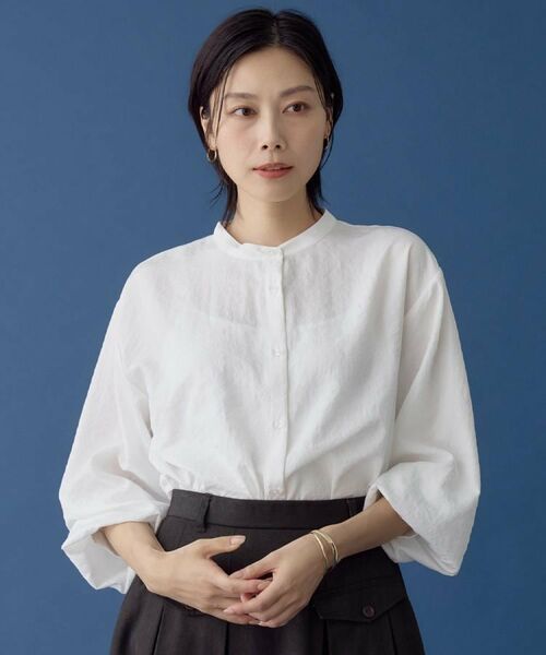 THE SHOP TK / ザ ショップ ティーケー シャツ・ブラウス | 【着るだけでコーディネートが決まる】ニットベスト＆ブラウスセット/洗濯機OK | 詳細6