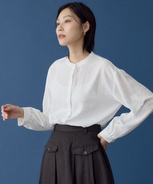 THE SHOP TK / ザ ショップ ティーケー シャツ・ブラウス | 【着るだけでコーディネートが決まる】ニットベスト＆ブラウスセット/洗濯機OK | 詳細7