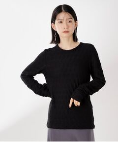 THE SHOP TK / ザ ショップ ティーケー カットソー | ウェーブシアー袖クシュプルオーバー【洗濯機OK】