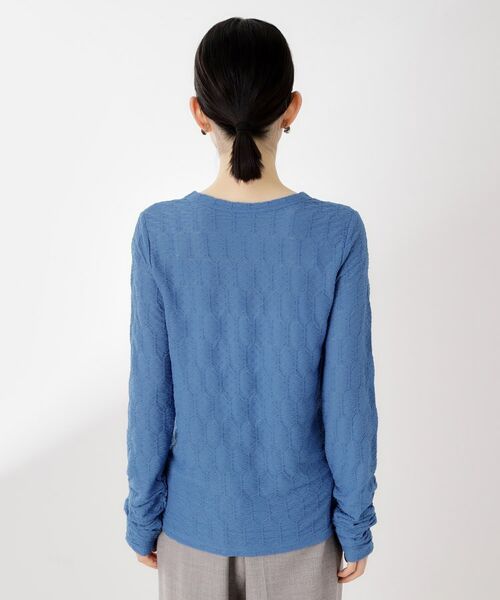 THE SHOP TK / ザ ショップ ティーケー カットソー | ウェーブシアー袖クシュプルオーバー【洗濯機OK】 | 詳細18