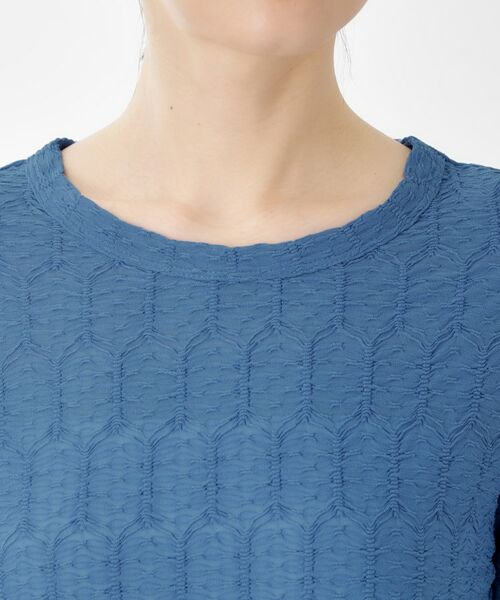 THE SHOP TK / ザ ショップ ティーケー カットソー | ウェーブシアー袖クシュプルオーバー【洗濯機OK】 | 詳細19
