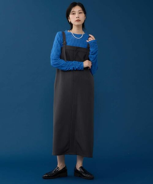 THE SHOP TK / ザ ショップ ティーケー カットソー | ウェーブシアー袖クシュプルオーバー【洗濯機OK】 | 詳細2