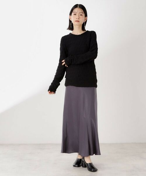 THE SHOP TK / ザ ショップ ティーケー カットソー | ウェーブシアー袖クシュプルオーバー【洗濯機OK】 | 詳細9