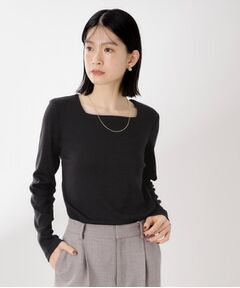 THE SHOP TK / ザ ショップ ティーケー カットソー | スクエアネックカットソー【洗濯機OK】