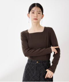 THE SHOP TK / ザ ショップ ティーケー カットソー | スクエアネックカットソー【洗濯機OK】