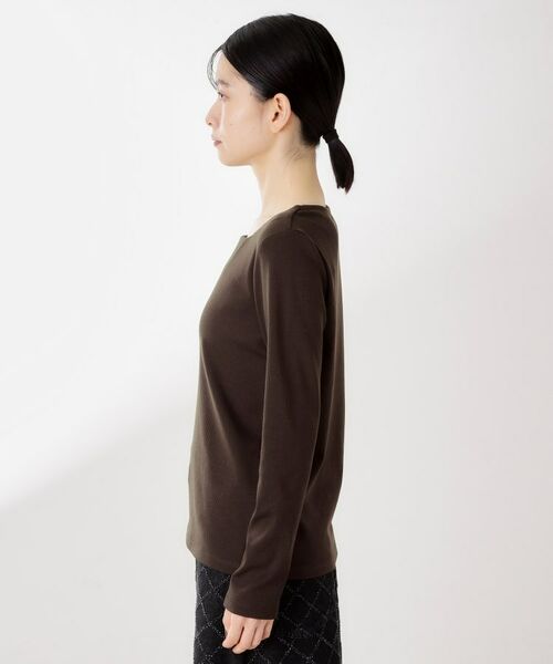 THE SHOP TK / ザ ショップ ティーケー カットソー | スクエアネックカットソー【洗濯機OK】 | 詳細14