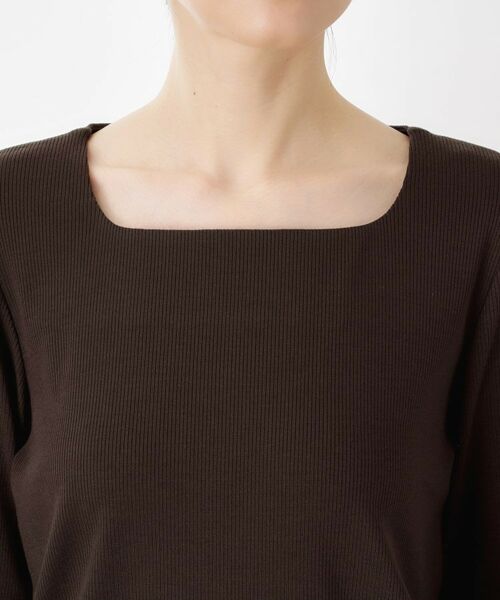 THE SHOP TK / ザ ショップ ティーケー カットソー | スクエアネックカットソー【洗濯機OK】 | 詳細16