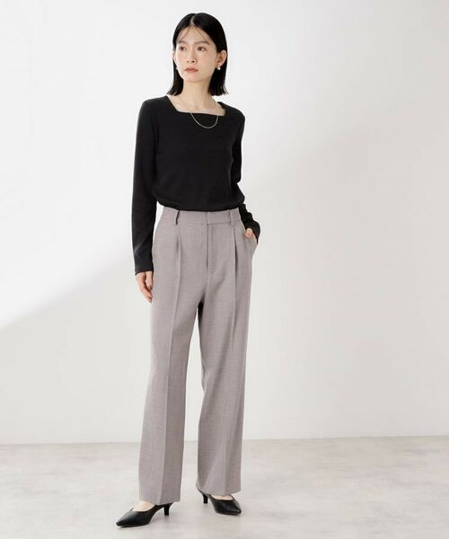 THE SHOP TK / ザ ショップ ティーケー カットソー | スクエアネックカットソー【洗濯機OK】 | 詳細7