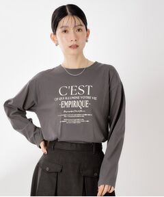 THE SHOP TK / ザ ショップ ティーケー Tシャツ | ロゴアソート長袖Tシャツ【アンチピリング/UVカット/洗濯機OK】