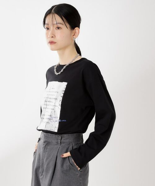 THE SHOP TK / ザ ショップ ティーケー Tシャツ | ロゴアソート長袖Tシャツ【アンチピリング/UVカット/洗濯機OK】 | 詳細13