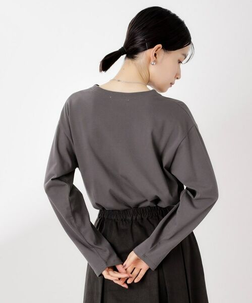 THE SHOP TK / ザ ショップ ティーケー Tシャツ | ロゴアソート長袖Tシャツ【アンチピリング/UVカット/洗濯機OK】 | 詳細6