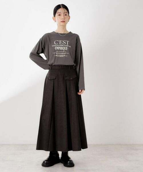 THE SHOP TK / ザ ショップ ティーケー Tシャツ | ロゴアソート長袖Tシャツ【アンチピリング/UVカット/洗濯機OK】 | 詳細7