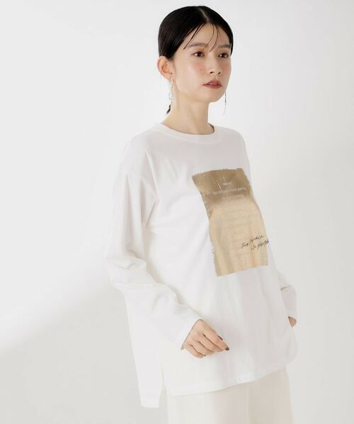 THE SHOP TK / ザ ショップ ティーケー Tシャツ | ロゴアソート長袖Tシャツ【アンチピリング/UVカット/洗濯機OK】 | 詳細9