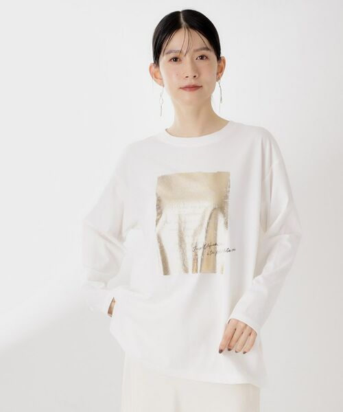THE SHOP TK/ザ ショップ ティーケー ロゴアソート長袖Tシャツ【アンチピリング/UVカット/洗濯機OK】 アイボリー(104) 13(L) THE SHOP TK/ザ ショップ ティーケー ロゴアソート長袖Tシャツ【アンチピリング/UVカット/洗濯機OK】 アイボリー(104) 13(L)