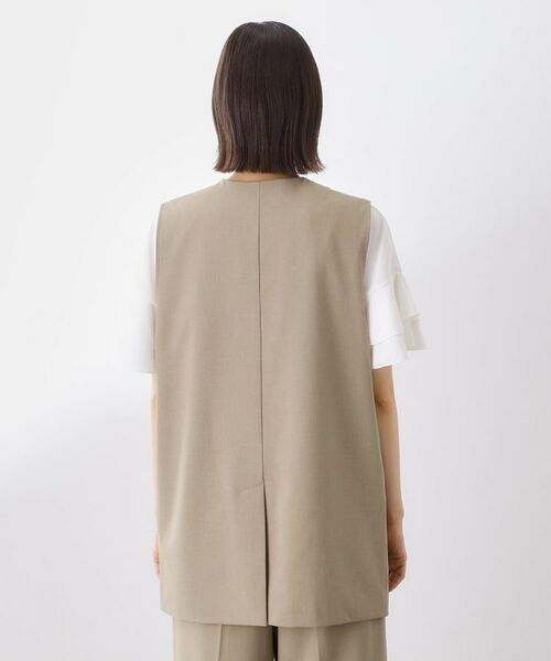 THE SHOP TK / ザ ショップ ティーケー ベスト | ノーカラージレ【セットアップ可/洗濯機OK】 | 詳細30