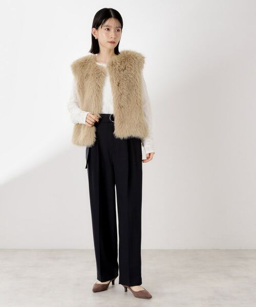 THE SHOP TK / ザ ショップ ティーケー ベスト | フェイクファーベスト | 詳細15
