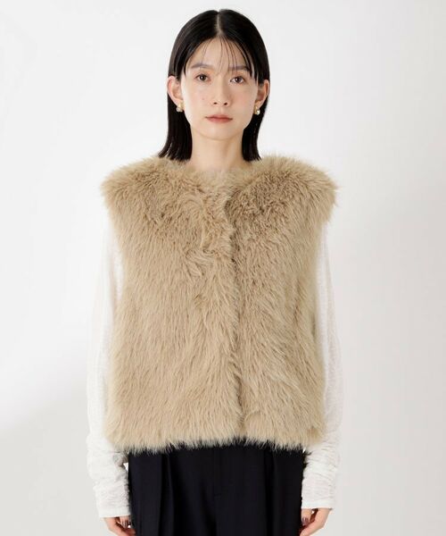 THE SHOP TK / ザ ショップ ティーケー ベスト | フェイクファーベスト | 詳細17