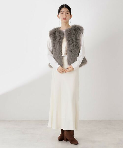 THE SHOP TK / ザ ショップ ティーケー ベスト | フェイクファーベスト | 詳細6