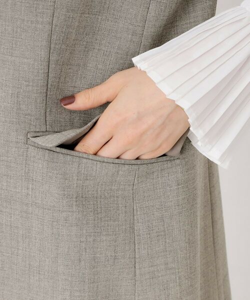 THE SHOP TK / ザ ショップ ティーケー ベスト | ノーカラージレ【セットアップ可/洗濯機OK】/CAVIANシリーズ | 詳細17